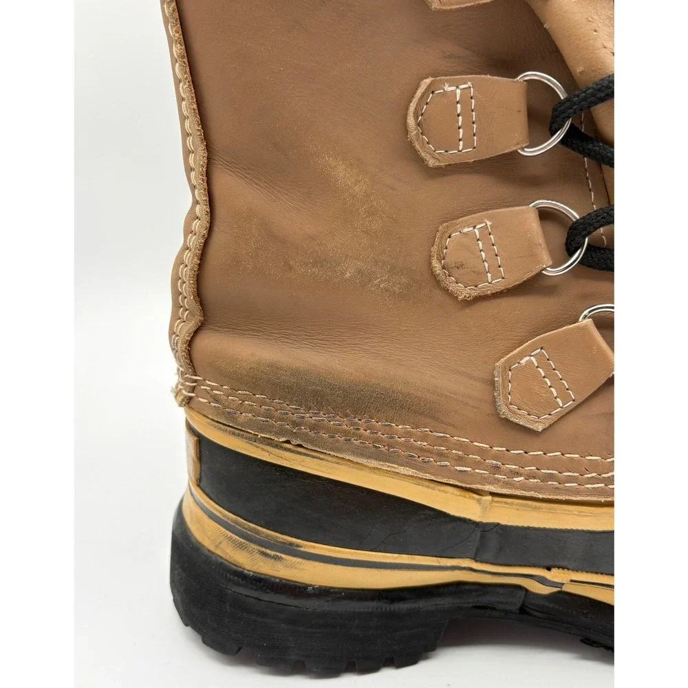 Sorel Caribou Boots Womens Brown Good Waterproof Leather Winter Snow Duck Boots